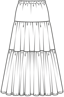 rok #106  A | viscose | burda style 08/2021 | PDF naaipatronen