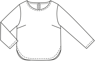 Lycra , Jersey Top 125 B|Burda Style 08/21 | PDF Sewing Pattern