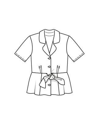 Viscose Blouse 111 | Burda Style 05/22 | PDF Sewing Pattern