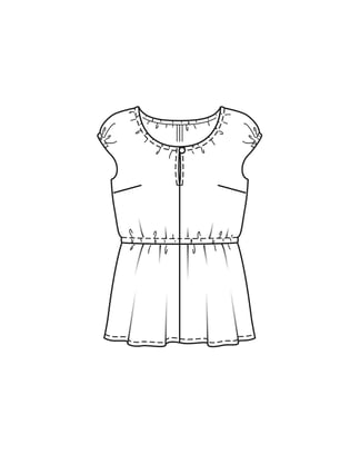 Silk Tunic Top 127 | Burda Style 05/22 | PDF Sewing Pattern