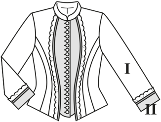 Robe wilhelminienne du XIXe siècle n°7880
