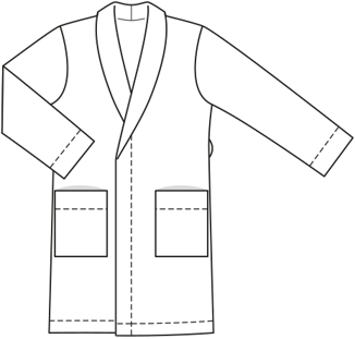 Burda 6740 - Pyjamas - Dam Herr