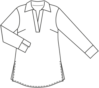 Burda 6633 - Top Tunika - Dam