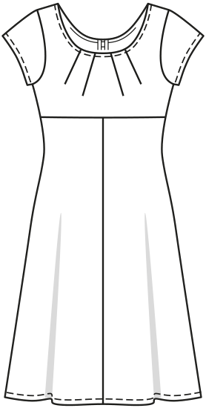 Burda 6685 - Blus Klänning Top - Dam