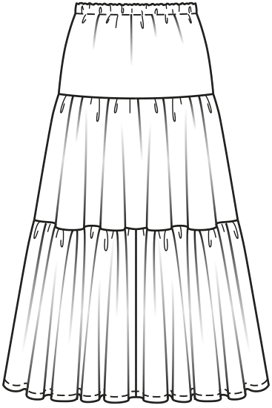Jupe n°6116 A Printemps / Été 2021 | Patron de couture PDF