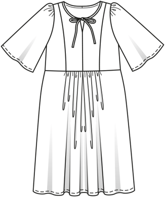 Robe n°6129 A Printemps / Été 2021 | Patron de couture PDF