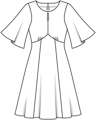 Robe n°6133 B Printemps / Été 2021 | Patron de couture PDF