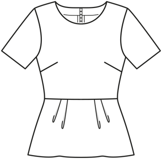 Blouse n°6136 A Printemps / Été 2021 | Patron de couture PDF