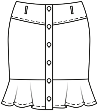 Jupe n°6137 B Printemps / Été 2021 | Patron de couture PDF