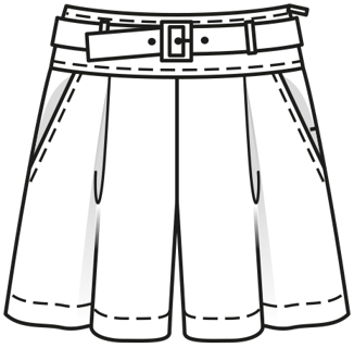 Jupe-culotte, short n°6138 B Printemps / Été 2021 | Patron de couture PDF
