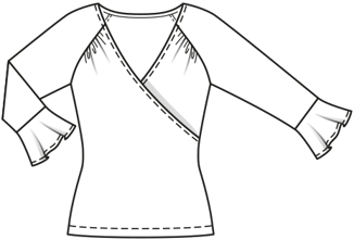 Top croisé n°6145 B Printemps / Été 2021 | Patron de couture PDF