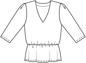 Blouse, robe n°6086 A Automne / Hiver 2021 | Patron de couture PDF