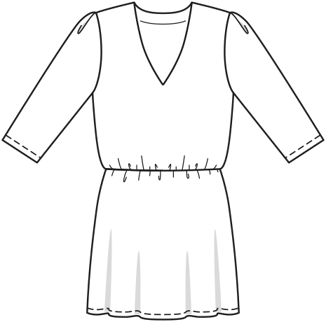 Blouse, robe n°6086 B Automne / Hiver 2021 | Patron de couture PDF