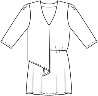 Blouse, robe n°6086 C Automne / Hiver 2021 | Patron de couture PDF