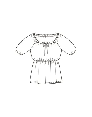 Robe / blouse n°6016 B Printemps / Été 2022 | Patron de couture PDF