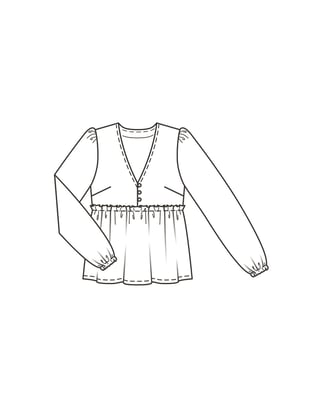 Robe / blouse n°6023 B Printemps / Été 2022 | Patron de couture PDF