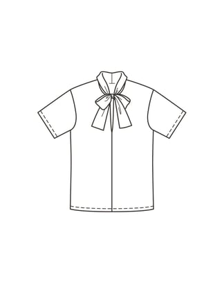 Blouse n°6026 A Printemps / Été 2022 | Patron de couture PDF