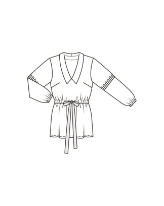 Robe / blouse n°6030 B Printemps / Été 2022 | Patron de couture PDF