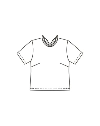 Robe / blouse n°6039 B Printemps / Été 2022 | Patron de couture PDF