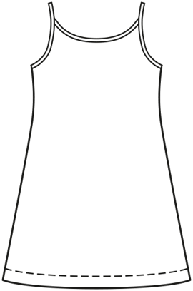 Robe avec encolure ronde pour fille n°9544
