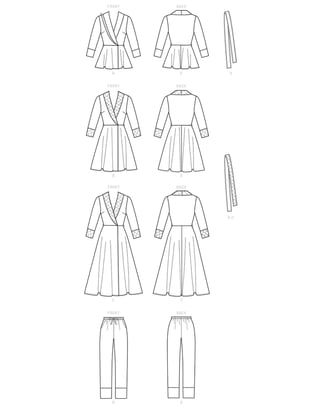 Patrons McCall's Pyjama et chemise de nuit pour femmes #M7875Y Taille 32-40
