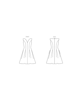 Patron Vogue V1949Y5 Robe femme avec plis princesse Taille 44-52