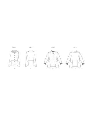 Patron Vogue V1970B5 Veste pour femme Taille 34-42