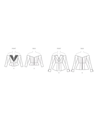 Patron Vogue Femme Top ajusté épaule dénudée #V1984 Taille 44-52