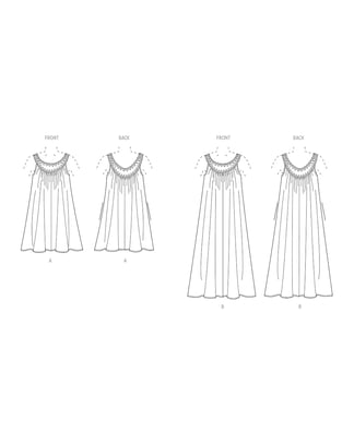 Patron Vogue Robe sans manches en popeline pour femme #V2026 Taille 32-40