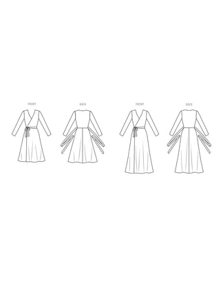 Patron Vogue Femme Vintage Robe portefeuille Diane von Furstenberg #V2060.B5 Taille 34-42