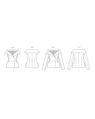 Patron Vogue Veste Femme #V2073.Y5 Taille 44-52