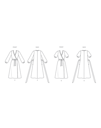 Patron Vogue Femme Robe portefeuille vintage de Diane von Furstenberg #V2081.B5 Taille 34-42