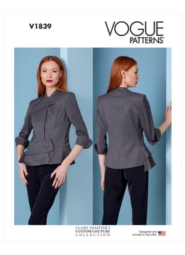 Patrons Vogue Chemisiers Femme #V1839 Taille 38-44