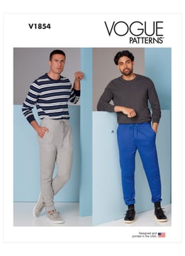 Patron Vogue Pantalon homme ajusté #V1854