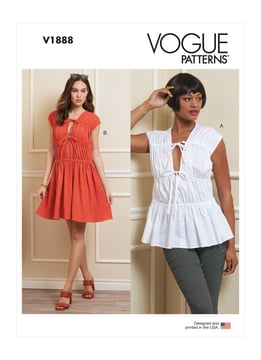 Patron Vogue Robe en dentelle pour femme #V1888