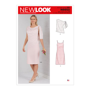 Vestido con lazo en el hombro  #N6653A