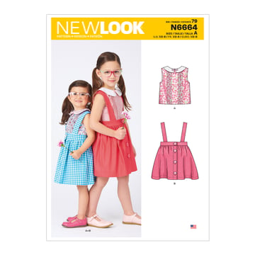 Patrón New Look para faldas de bebés y niños N6664A