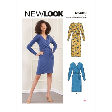 Vestido cruzado de punto  #N6680