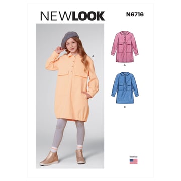 New Look patrones de costura para ropa de niños y niñas #N6716
