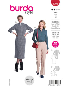 Robe & tee-shirt n°5792 Automne/Hiver 2024 | Patron Pochette