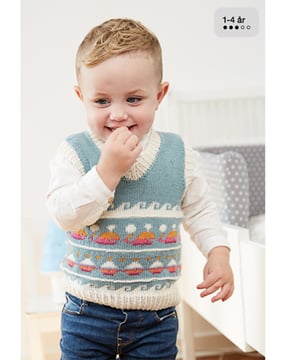 PDF-strikkeoppskrift - Allt om handarbete 0219 - 310 - Veste - Baby