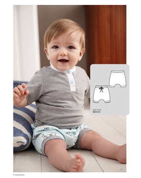 PDF-symønster - Allt om handarbete 0619 - 126 - Shorts Bukser - Baby