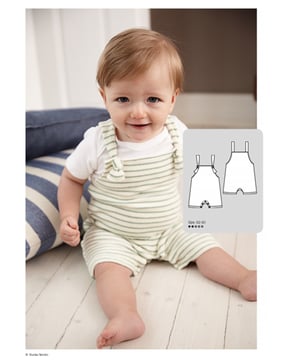 PDF-symønster - Allt om handarbete 0619 - 127 - Bukser Buksedragt - Baby