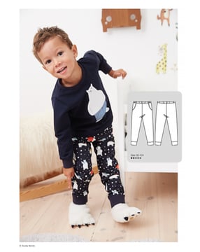 PDF-symønster - Allt om handarbete 1219 - 128 - Bukser Pyjamas