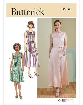 Patron Butterick Combinaison et Robe Femme #B6890A5 Taille 32-40