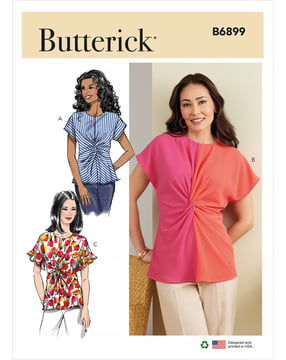 Patrons Butterick pour chemises dames avec twist #B6899Y5 Taille 44-52