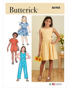 Patron Butterick Robe avec jupe #B6908A