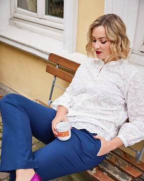 Cotton Blouse 415 | Burda Curvy 01/23 | PDF Sewing Pattern