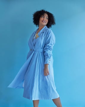 Abrigo de lino #413 | Burda Curvy 02/23 | Patrón de costura PDF