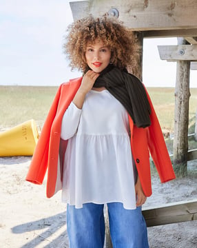Shirt #411| jersey | burda curvy 04/23 | PDF naaipatronen